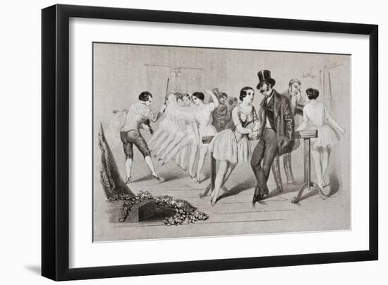 A 19th Century Ballet Class. from Illustrierte Sittengeschichte Vom Mittelalter Bis Zur Gegenwart b-null-Framed Giclee Print