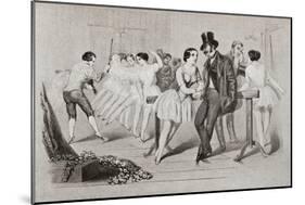 A 19th Century Ballet Class. from Illustrierte Sittengeschichte Vom Mittelalter Bis Zur Gegenwart b-null-Mounted Giclee Print