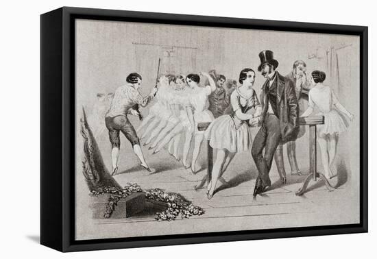 A 19th Century Ballet Class. from Illustrierte Sittengeschichte Vom Mittelalter Bis Zur Gegenwart b-null-Framed Stretched Canvas