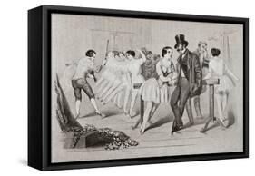 A 19th Century Ballet Class. from Illustrierte Sittengeschichte Vom Mittelalter Bis Zur Gegenwart b-null-Framed Stretched Canvas