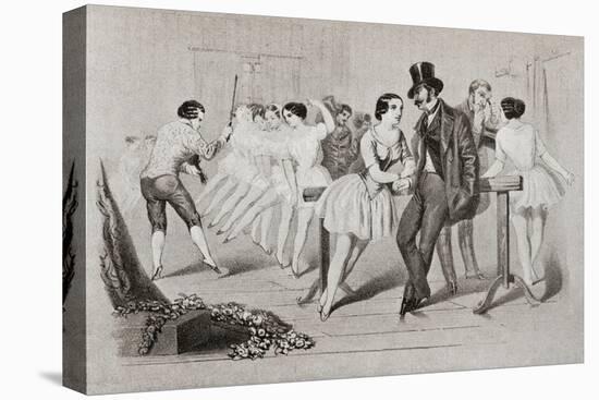 A 19th Century Ballet Class. from Illustrierte Sittengeschichte Vom Mittelalter Bis Zur Gegenwart b-null-Stretched Canvas