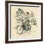 A 19th Century Female Cyclist, from the Strand Magazine Published 1897-null-Framed Giclee Print