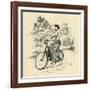 A 19th Century Female Cyclist, from the Strand Magazine Published 1897-null-Framed Giclee Print