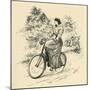 A 19th Century Female Cyclist, from the Strand Magazine Published 1897-null-Mounted Giclee Print