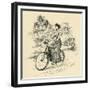 A 19th Century Female Cyclist, from the Strand Magazine Published 1897-null-Framed Giclee Print