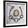 A 19th Century Oval Shell Cameo, and an Early 19th Century Three-Colour Gold-Mounted Cameo Necklace-null-Framed Giclee Print