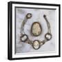 A 19th Century Oval Shell Cameo, and an Early 19th Century Three-Colour Gold-Mounted Cameo Necklace-null-Framed Giclee Print