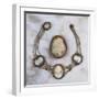 A 19th Century Oval Shell Cameo, and an Early 19th Century Three-Colour Gold-Mounted Cameo Necklace-null-Framed Giclee Print