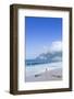 A 20-25 Year Old Young Brazilian Woman on Ipanema Beach with the Morro Dois Irmaos Hills-Alex Robinson-Framed Photographic Print