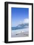 A 20-25 Year Old Young Brazilian Woman on Ipanema Beach with the Morro Dois Irmaos Hills-Alex Robinson-Framed Photographic Print