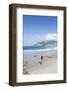 A 20-25 Year Old Young Brazilian Woman on Ipanema Beach with the Morro Dois Irmaos Hills-Alex Robinson-Framed Photographic Print