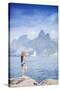 A 20-25 Year Old Young Brazilian Woman Standing on the Arpoador Rocks-Alex Robinson-Stretched Canvas
