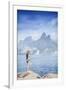 A 20-25 Year Old Young Brazilian Woman Standing on the Arpoador Rocks-Alex Robinson-Framed Photographic Print