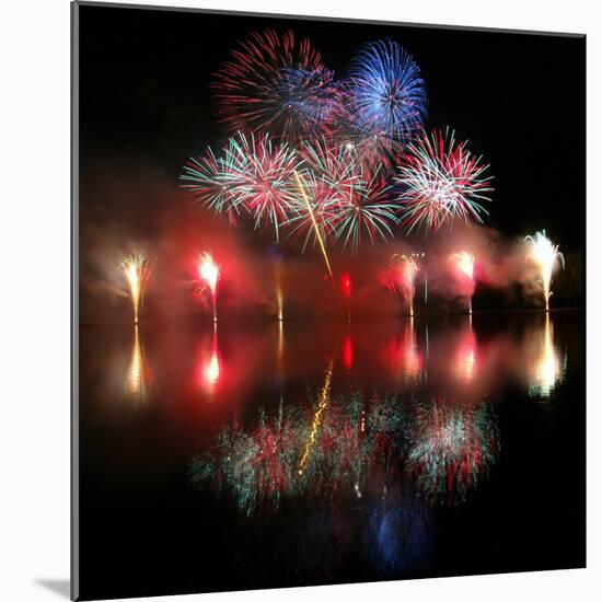 A 23 Minutes-Long Firework Display Marks the End of the Year of China's Festivities-null-Mounted Photographic Print