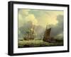 A 36 Gun Frigate off the Coast of Devon-George Webster-Framed Giclee Print