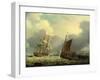 A 36 Gun Frigate off the Coast of Devon-George Webster-Framed Giclee Print