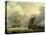 A 36 Gun Frigate off the Coast of Devon-George Webster-Stretched Canvas