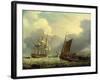 A 36 Gun Frigate off the Coast of Devon-George Webster-Framed Giclee Print