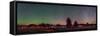 A 360 Degree Panorama with Aurora and Bands of Airglow at a Summer Star Party-null-Framed Stretched Canvas