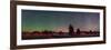 A 360 Degree Panorama with Aurora and Bands of Airglow at a Summer Star Party-null-Framed Photographic Print