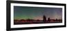 A 360 Degree Panorama with Aurora and Bands of Airglow at a Summer Star Party-null-Framed Photographic Print