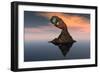 A 3D Conceptual Image of the World at Your Fingertips-null-Framed Premium Giclee Print