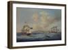 A 44-Gun Frigate, a Passenger Paddle-Steamer and Other Shipping Off St. Peter Port, Guernsey-John Thomas Serres-Framed Giclee Print