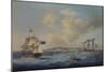 A 44-Gun Frigate, a Passenger Paddle-Steamer and Other Shipping Off St. Peter Port, Guernsey-John Thomas Serres-Mounted Giclee Print