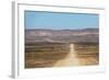 A 4X4 Car Leaves a Cloud of Dust as it Apporachs Along the Long Dusty Road to the Fish River Canyon-Alex Treadway-Framed Photographic Print