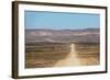 A 4X4 Car Leaves a Cloud of Dust as it Apporachs Along the Long Dusty Road to the Fish River Canyon-Alex Treadway-Framed Photographic Print