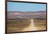 A 4X4 Car Leaves a Cloud of Dust as it Apporachs Along the Long Dusty Road to the Fish River Canyon-Alex Treadway-Framed Photographic Print