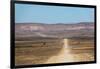 A 4X4 Car Leaves a Cloud of Dust as it Apporachs Along the Long Dusty Road to the Fish River Canyon-Alex Treadway-Framed Photographic Print
