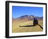 A 4x4 on the Southwest Circuit Tour, Rio Blanco, Bolivia, South America-Simon Montgomery-Framed Photographic Print