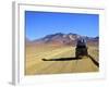 A 4x4 on the Southwest Circuit Tour, Rio Blanco, Bolivia, South America-Simon Montgomery-Framed Photographic Print