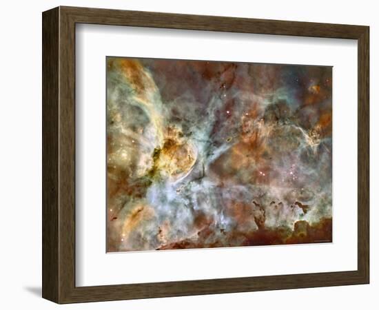 A 50-Light-Year-Wide View of the Central Region of the Carina Nebula-Stocktrek Images-Framed Photographic Print