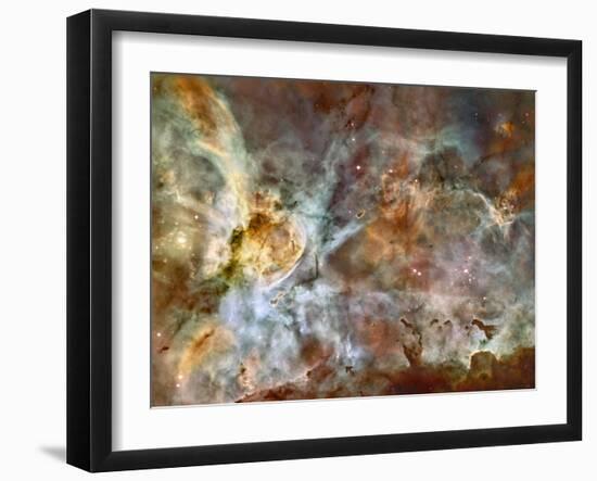 A 50-Light-Year-Wide View of the Central Region of the Carina Nebula-Stocktrek Images-Framed Photographic Print