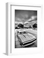 Â€˜66 Chevy Camaro Supersport with Dramatic Skies - Monochrome-Samuel Howell-Framed Photographic Print