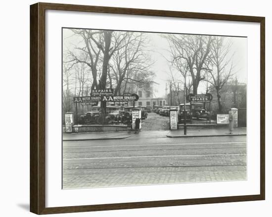 A&A Motor Spares, Brixton Hill, Lambeth, London, 1937-null-Framed Photographic Print