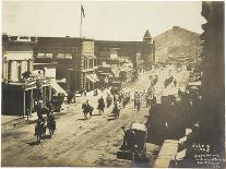 Busy Street Scene Of This Famous Town "Goldfield, Nevada"-A. Allen-Framed Art Print