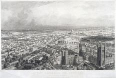 Aerial View of London, 1850-A Appert-Stretched Canvas