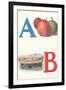 A, Apples, B, Boat-null-Framed Art Print