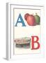 A, Apples, B, Boat-null-Framed Premium Giclee Print