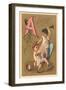 A, Ascension Difficile, Boys Fighting-null-Framed Art Print
