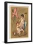 A, Ascension Difficile, Boys Fighting-null-Framed Art Print