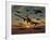 A B-17 Flying Fortress Is Set Ablaze by a German Interceptor Fighter Plane-Stocktrek Images-Framed Photographic Print