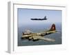 A B-17G Flying Fortress Participates in a Heritage Flight with a B-52H Stratofortress-Stocktrek Images-Framed Photographic Print