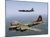 A B-17G Flying Fortress Participates in a Heritage Flight with a B-52H Stratofortress-Stocktrek Images-Mounted Photographic Print