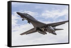 A B-1B Lancer of the U.S. Air Force Taking Off-Stocktrek Images-Framed Stretched Canvas