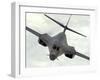 A B-1B Lancer Streaks Through the Sky-Stocktrek Images-Framed Photographic Print