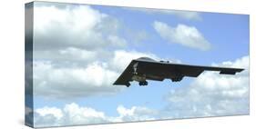 A B-2 Spirit Prepares for Landing-null-Stretched Canvas